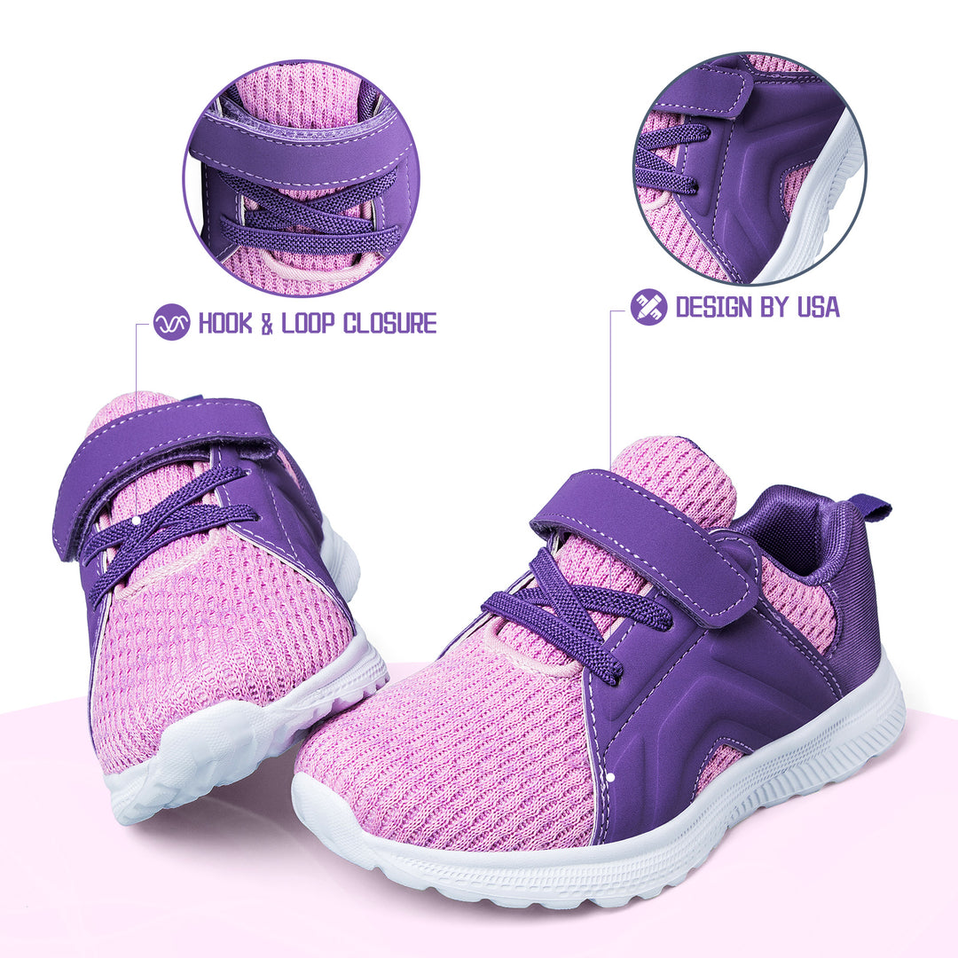 Pink Purple Mesh Breathable Tennis Sneakers - MYSOFT