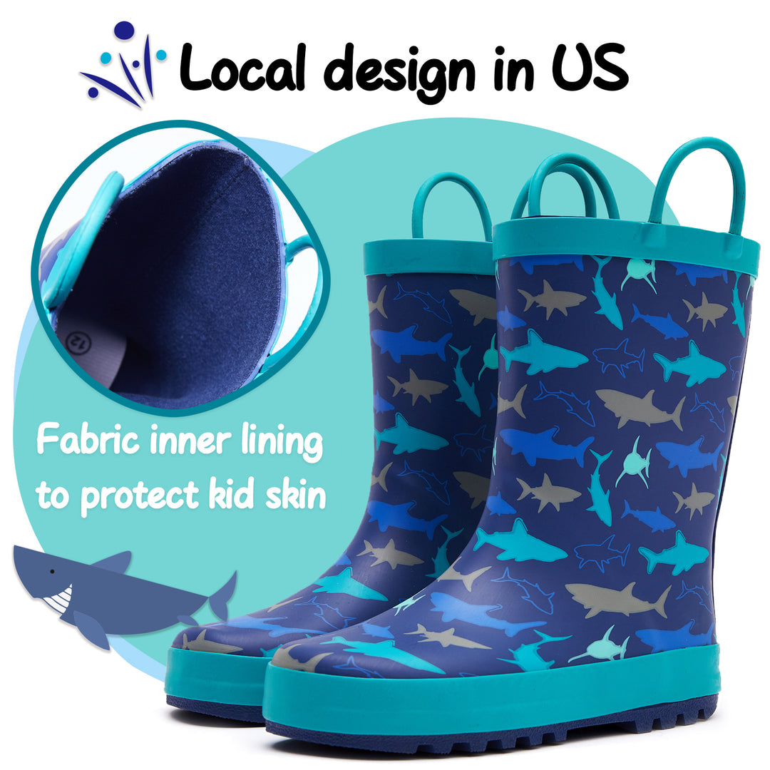 Sea World Waterproof Rubber Rain Boots - MYSOFT