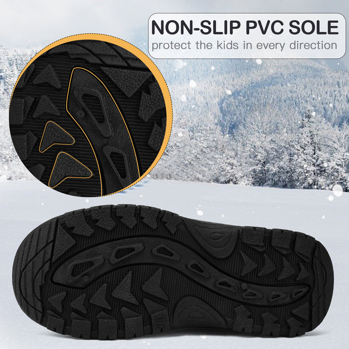 Simple Dinosaur Waterproof Non-Slip Snow Boots - MYSOFT