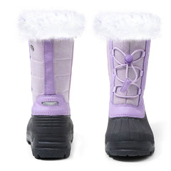 Purple/Pink Fur Lined Non-Slip Waterproof Snow Boots - MYSOFT
