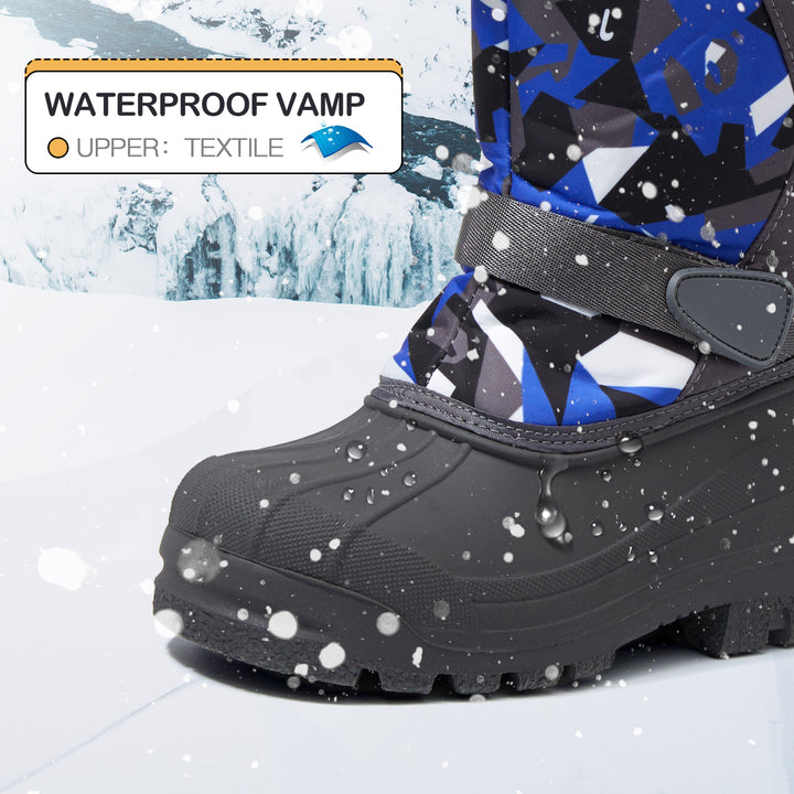 Gray Camouflage Warm Waterproof Non-Slip Snow Boots - MYSOFT