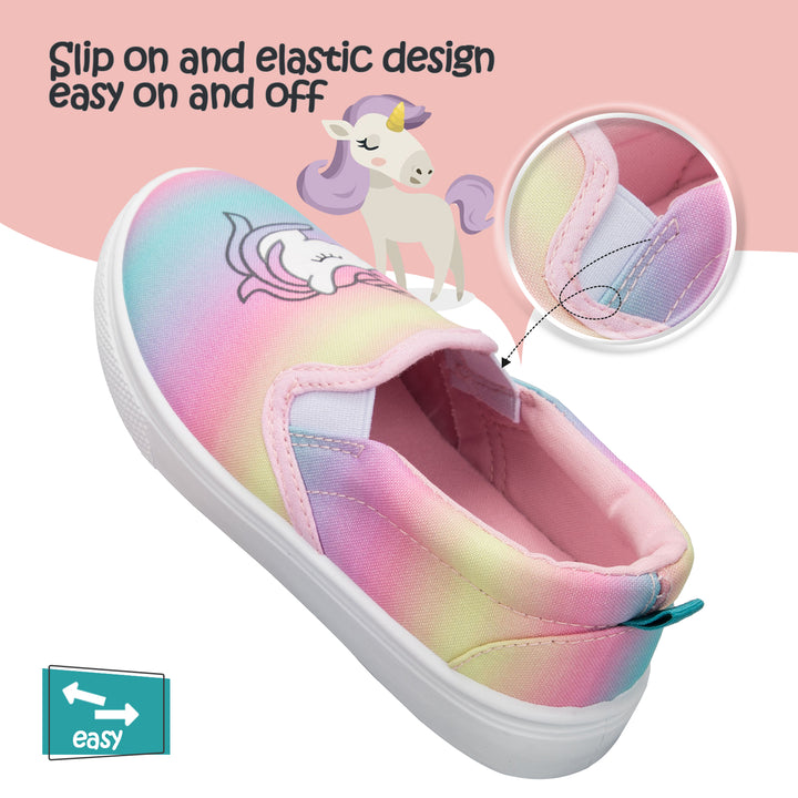 Unicorn Print Slip-on Colorful Espadrilles - MYSOFT