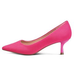 Barbie Pink Closed Toe Dress Classic High Heels
