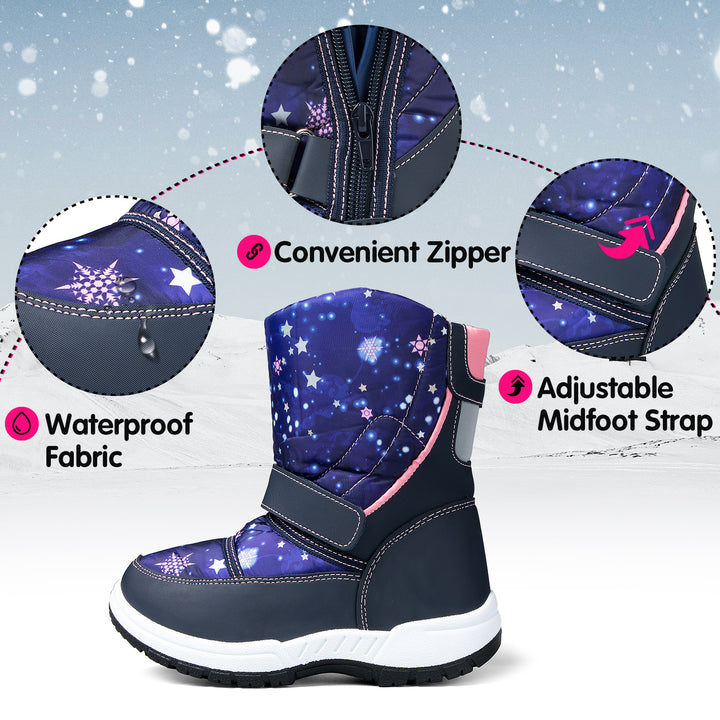 Blue Star Warm Waterproof Snow Boots - MYSOFT