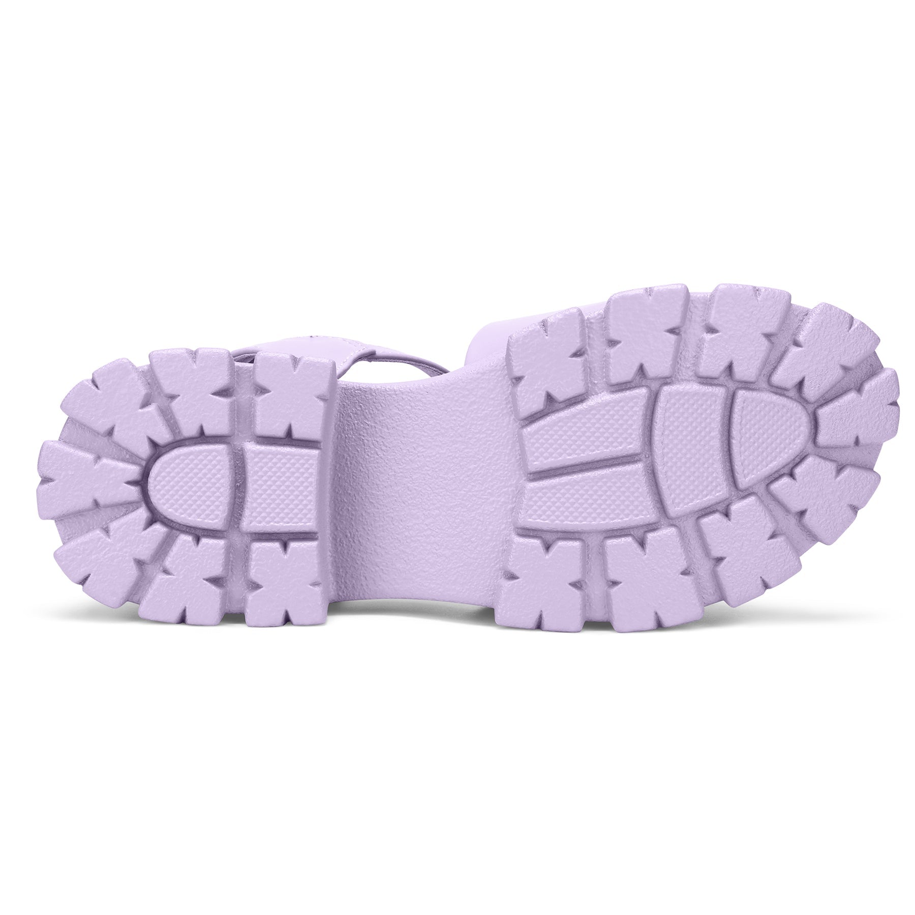 Purple Flange Platform Sandals - MYSOFT