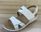 Comfortable Women's Wedge Sandals Summer Casual with Ankle Strap & Magic Tape Closure