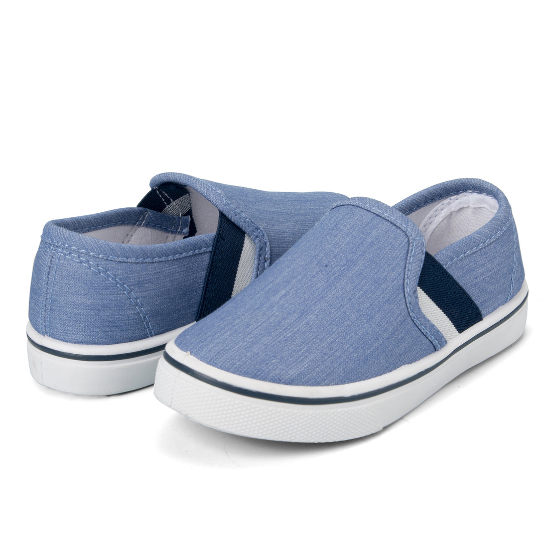 Blue Stripe Non-Slip Canvas Walking Shoes - MYSOFT