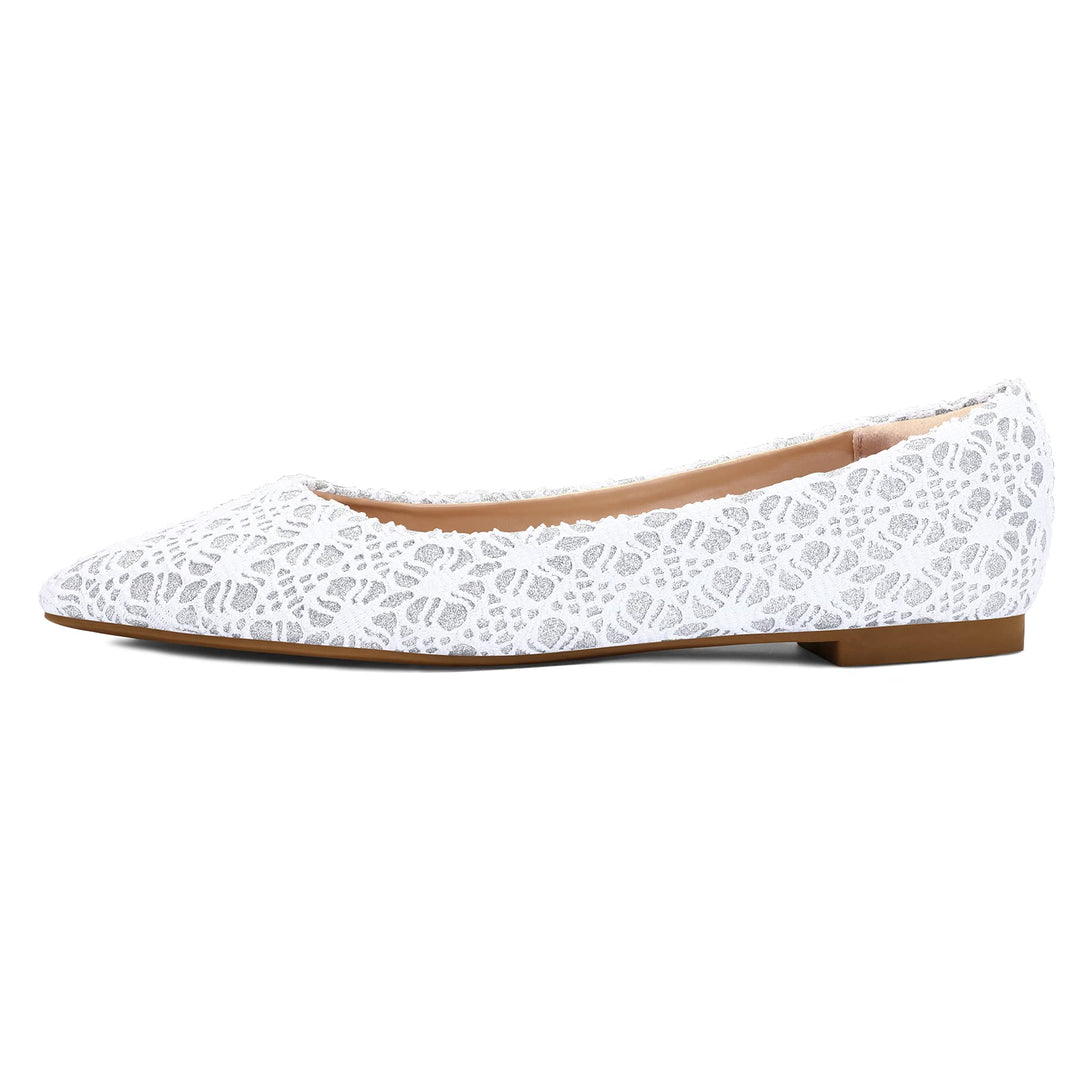Lace Pointed-toe Women's Flats