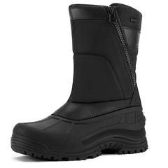 Fur Lined Thinsulate Insulation Waterproof Snow Boots Black