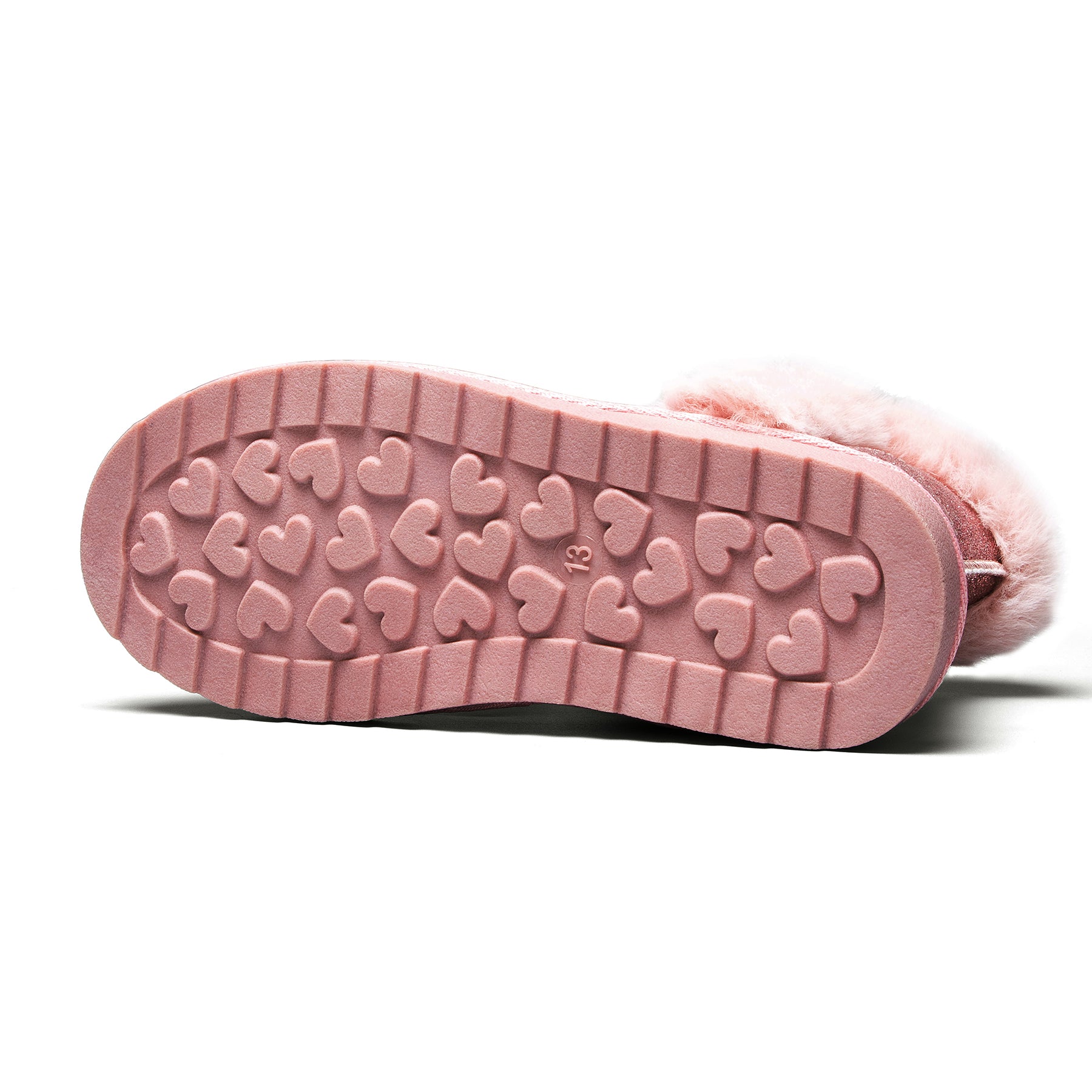 Pink/Silver Glitter Winter Warm Snow Boots - MYSOFT