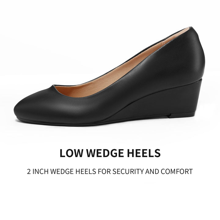 Wedge Flat Closed-Toe Dress Shoes