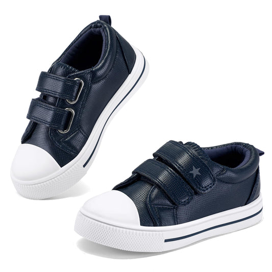 Star Velcro Solid Color Slip-on Shoes