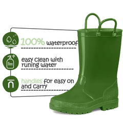 Simple And Cute Waterproof Rubber Rain Boots