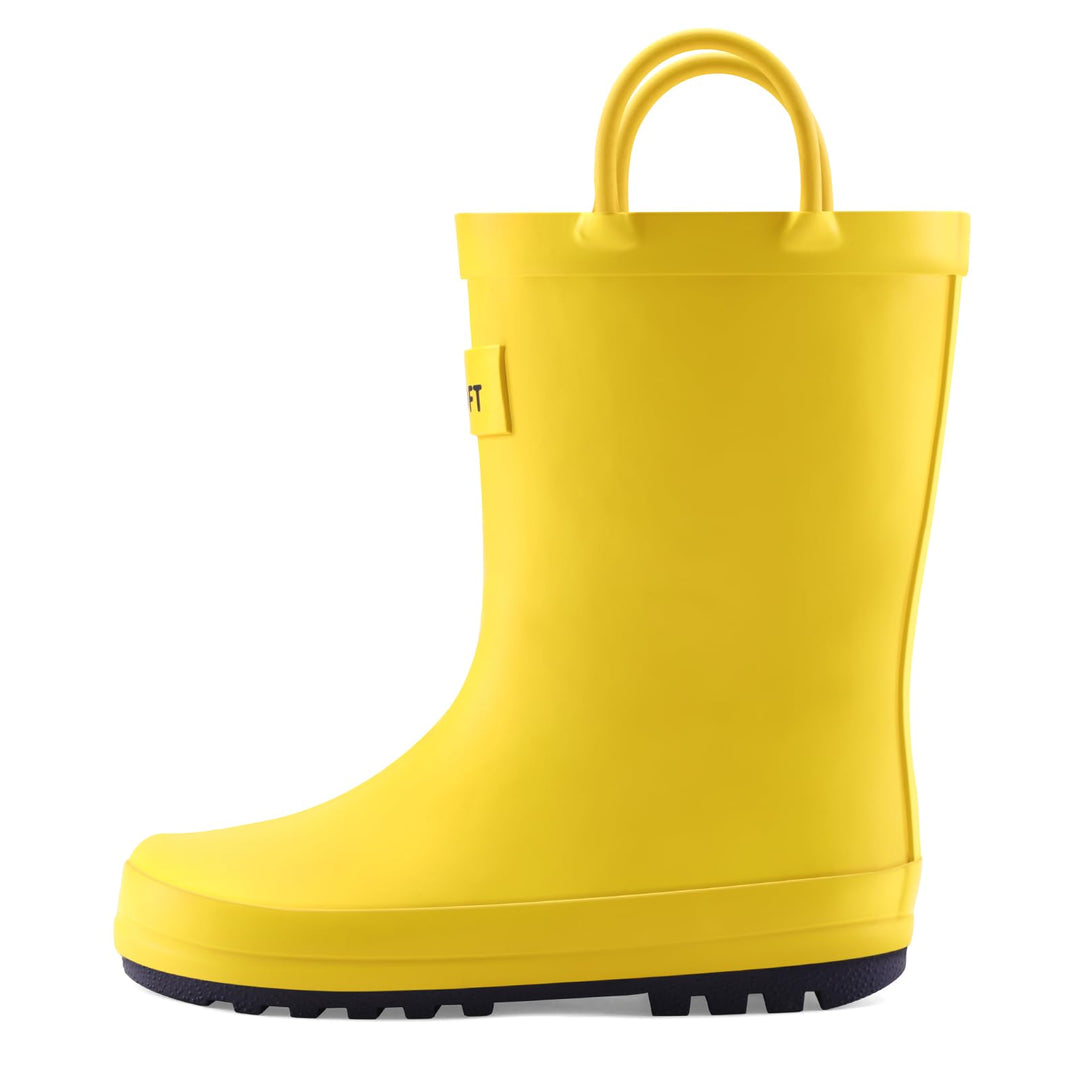 Solid Color Waterproof Rubber Rain Boots