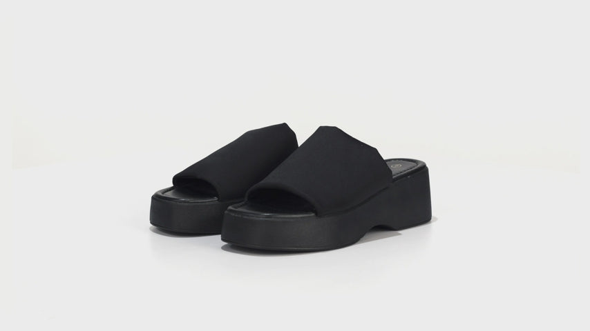Slip On Platform Slide Sandals