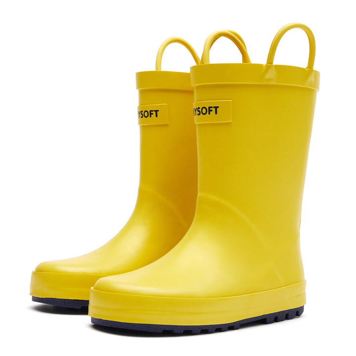 Solid Color Waterproof Rubber Rain Boots
