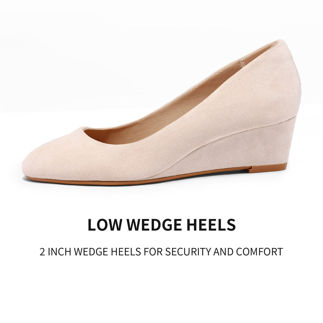 Wedge Flat Closed-Toe Dress Shoes - MYSOFT