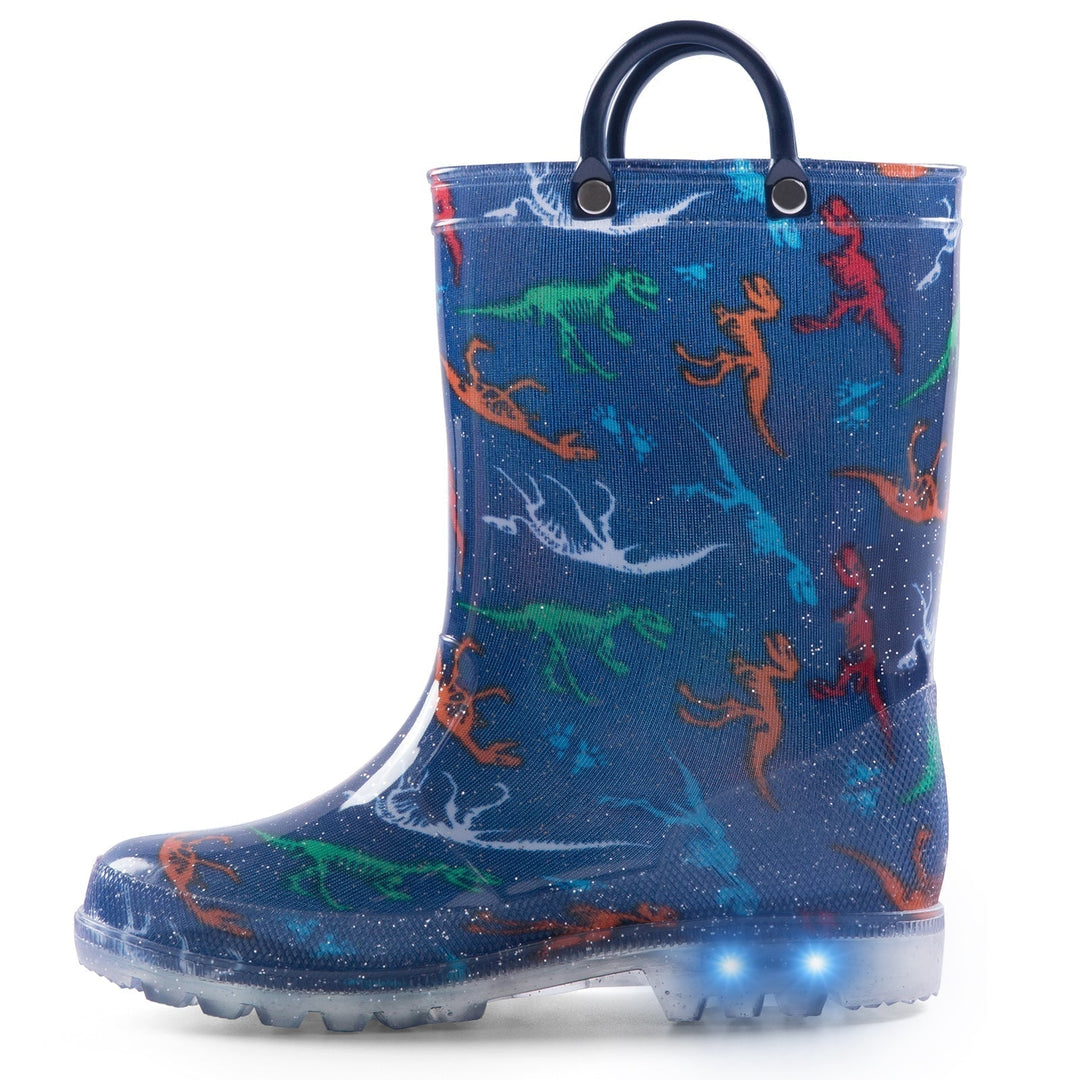 Toddler Light Up Rain Boots Dinosaur