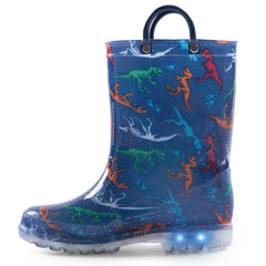 Toddler Light Up Rain Boots Dinosaur