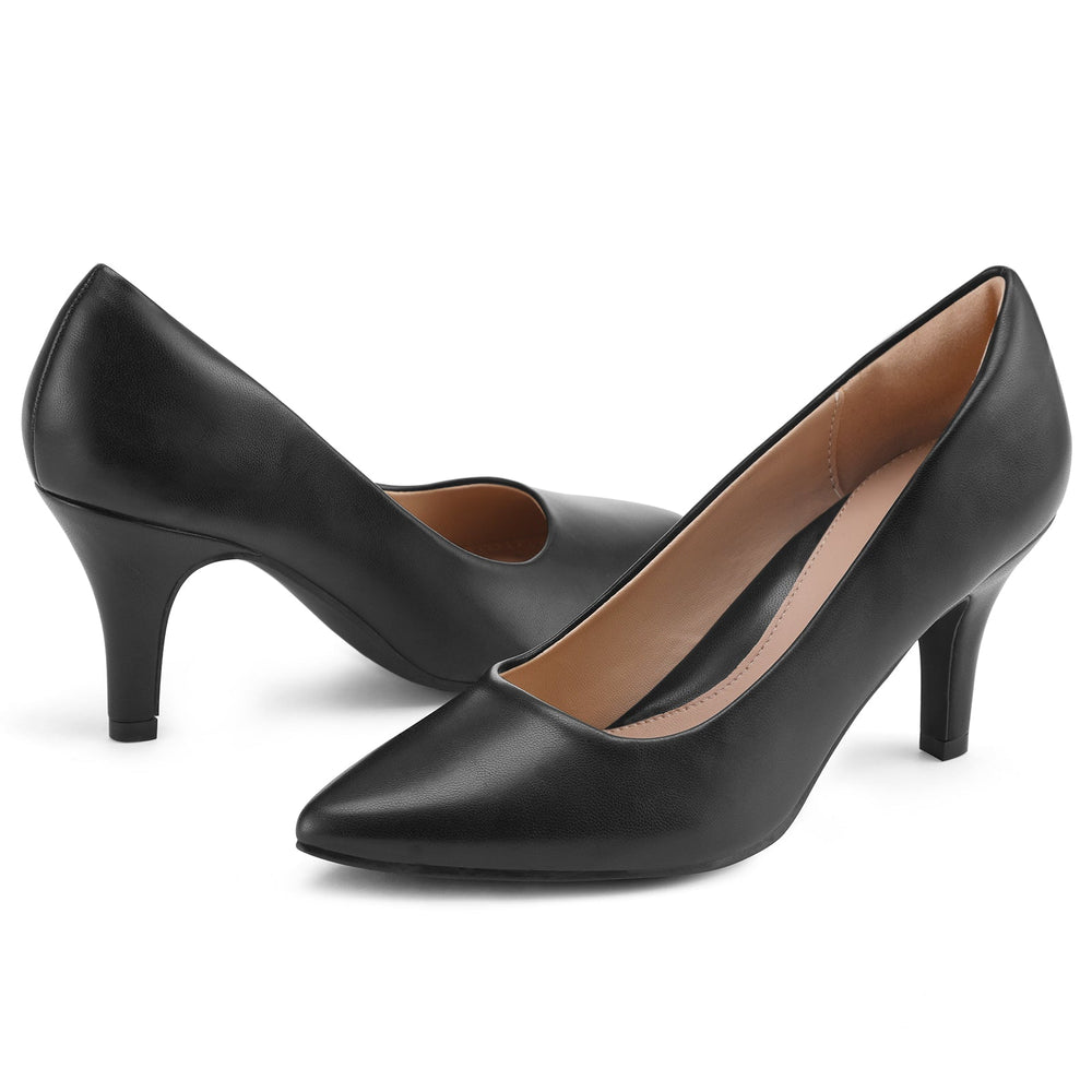 Dark Color Pointed Toe High Heels - MYSOFT