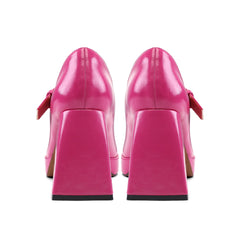 Mysoft Barbie Pink Chunky Platform Mary Jane Pump