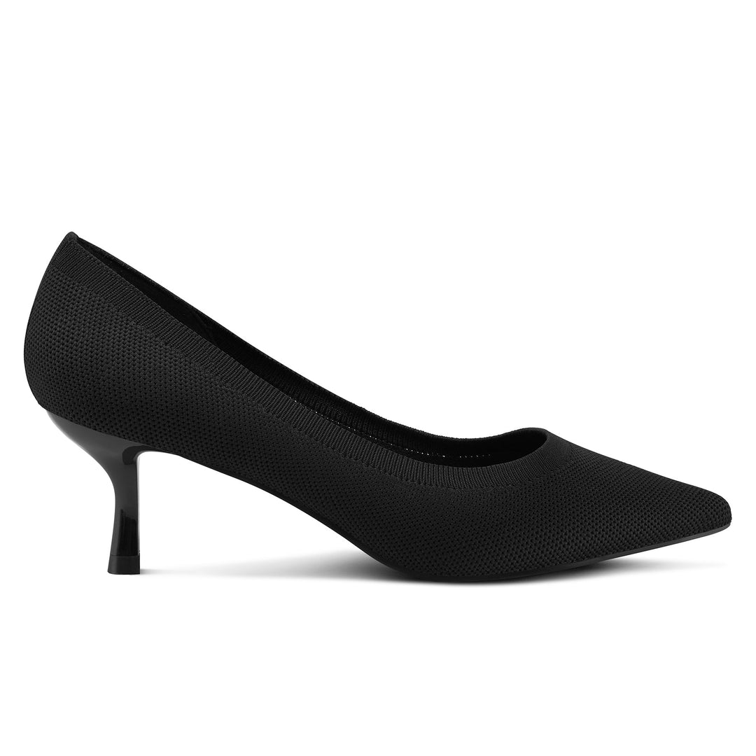 Dark 2" Kitten Heel Pointed Toe Dress Shoes - MYSOFT