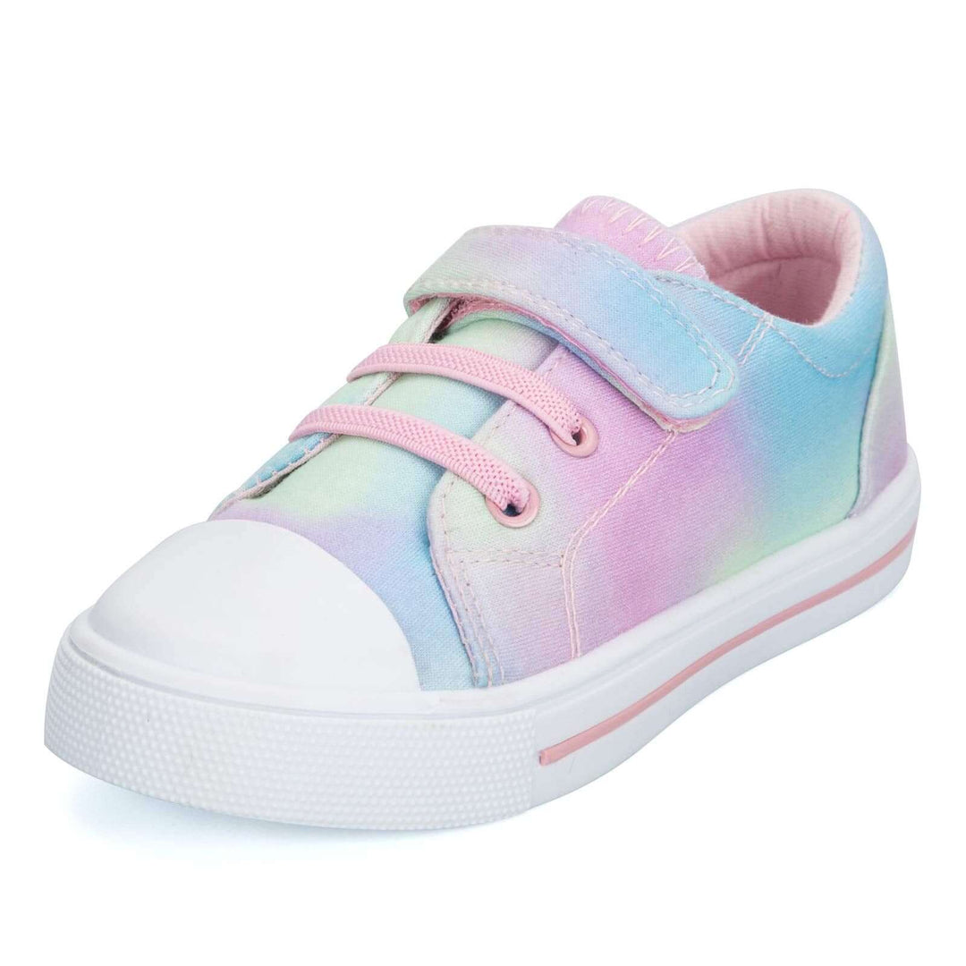 Colorful Hook and Loop Canvas Toddler Sneakers - MYSOFT