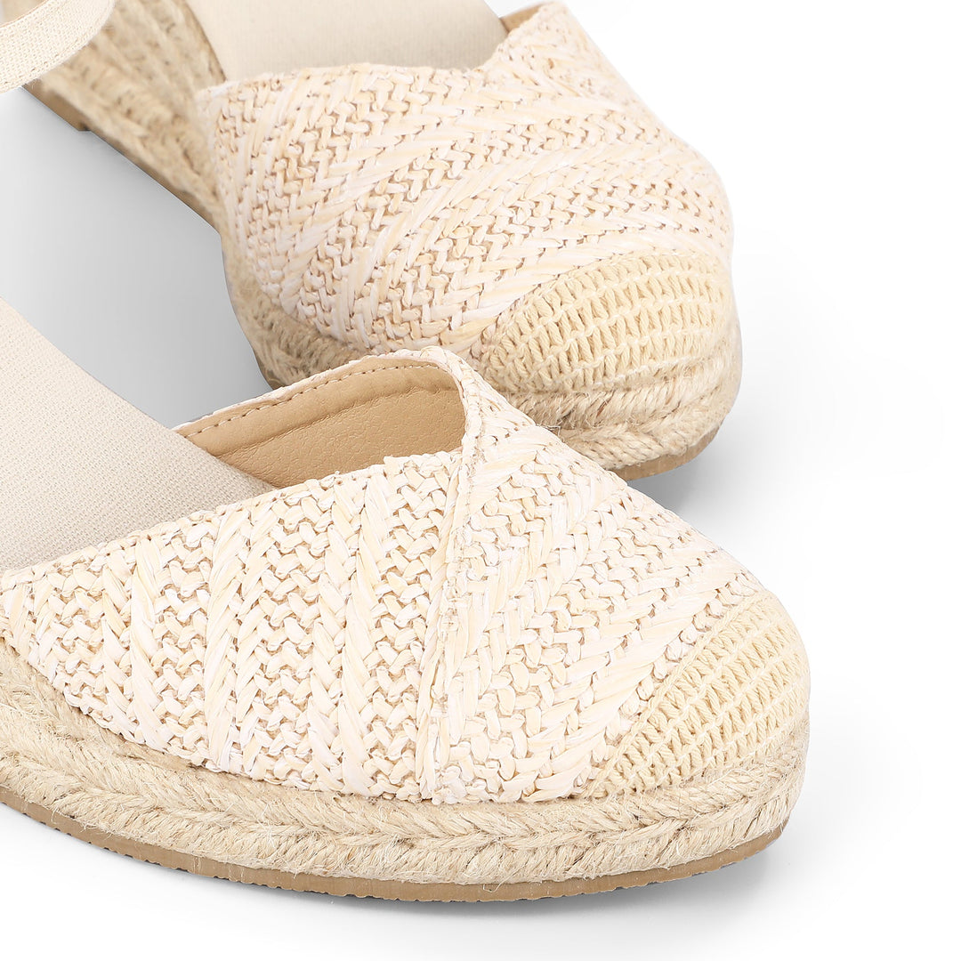 Comfort Closed Toe Espadrilles Wedge Sandals - MYSOFT