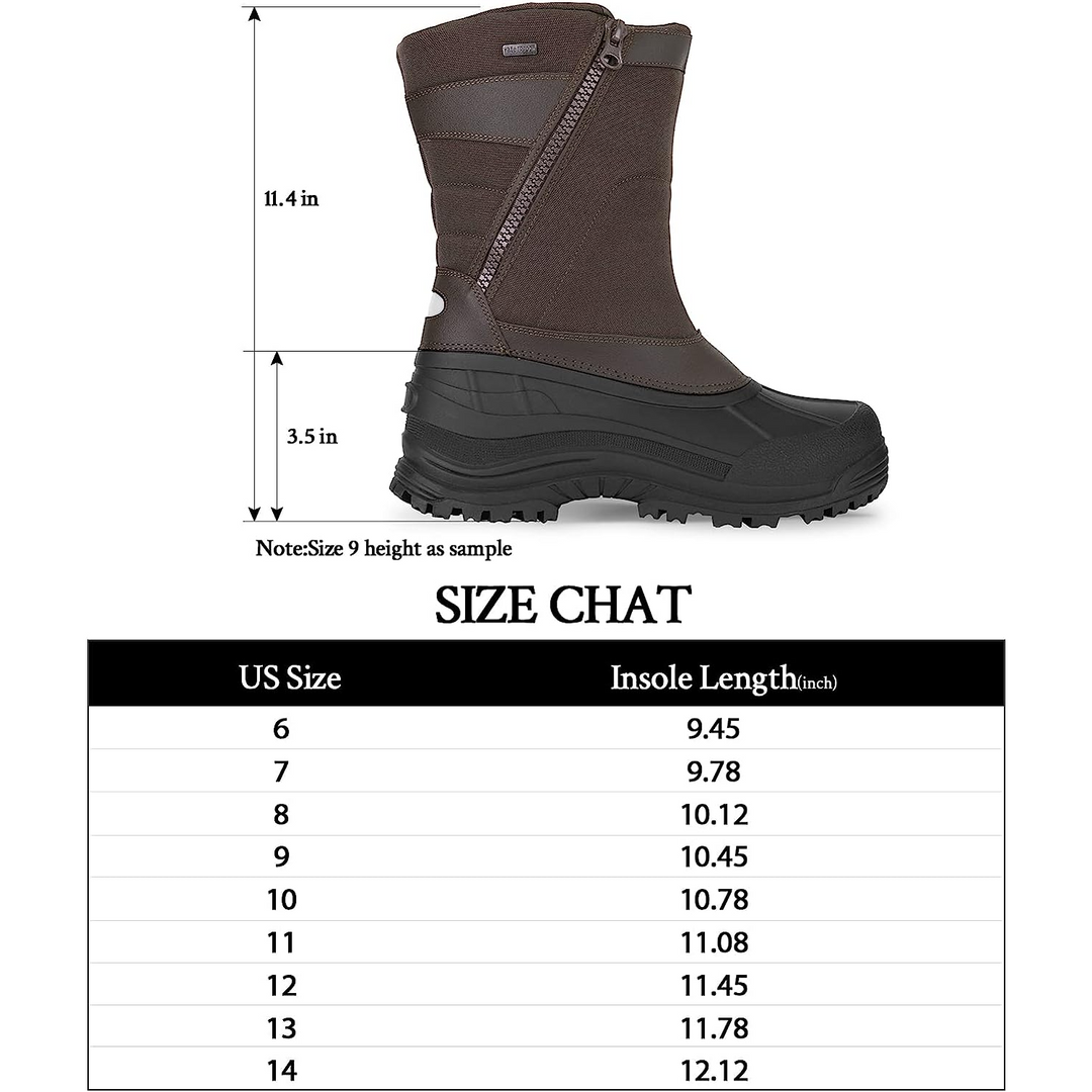 Fur Lined Thinsulate Insulation Waterproof Snow Boots