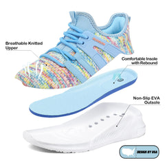 Lightweight Kids Knit Sports Shoes in Colorful