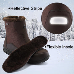 Waterproof Winter Boots with Reflective Tape