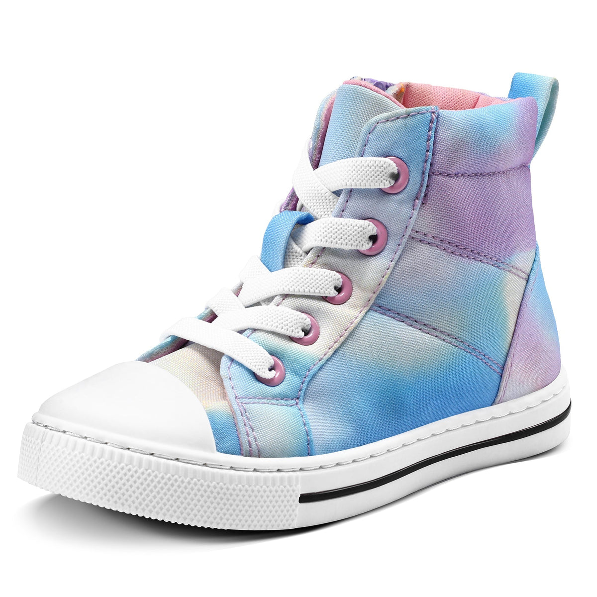 Ombre Lace-Up High-Top Sneakers - MYSOFT