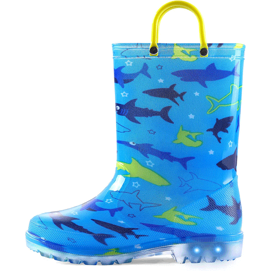 Toddler Light Up Rain Boots Shark