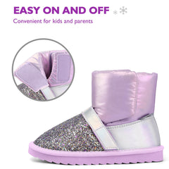 Glitter Warm Fur Lined Snow Boots