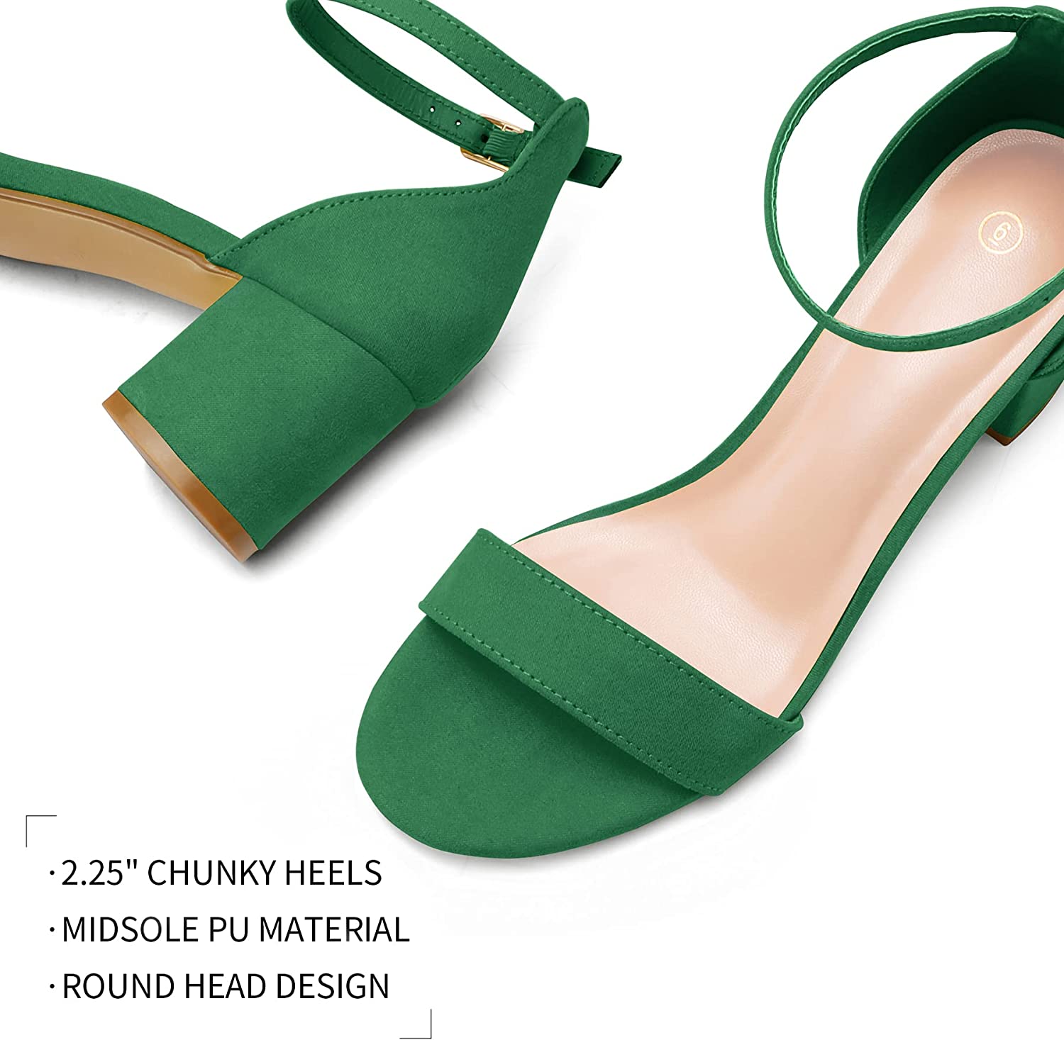 Buy Zoylink Women's Pumps Ankle Strap Low Heel Pump Shoes Block Heels at  Amazon.in