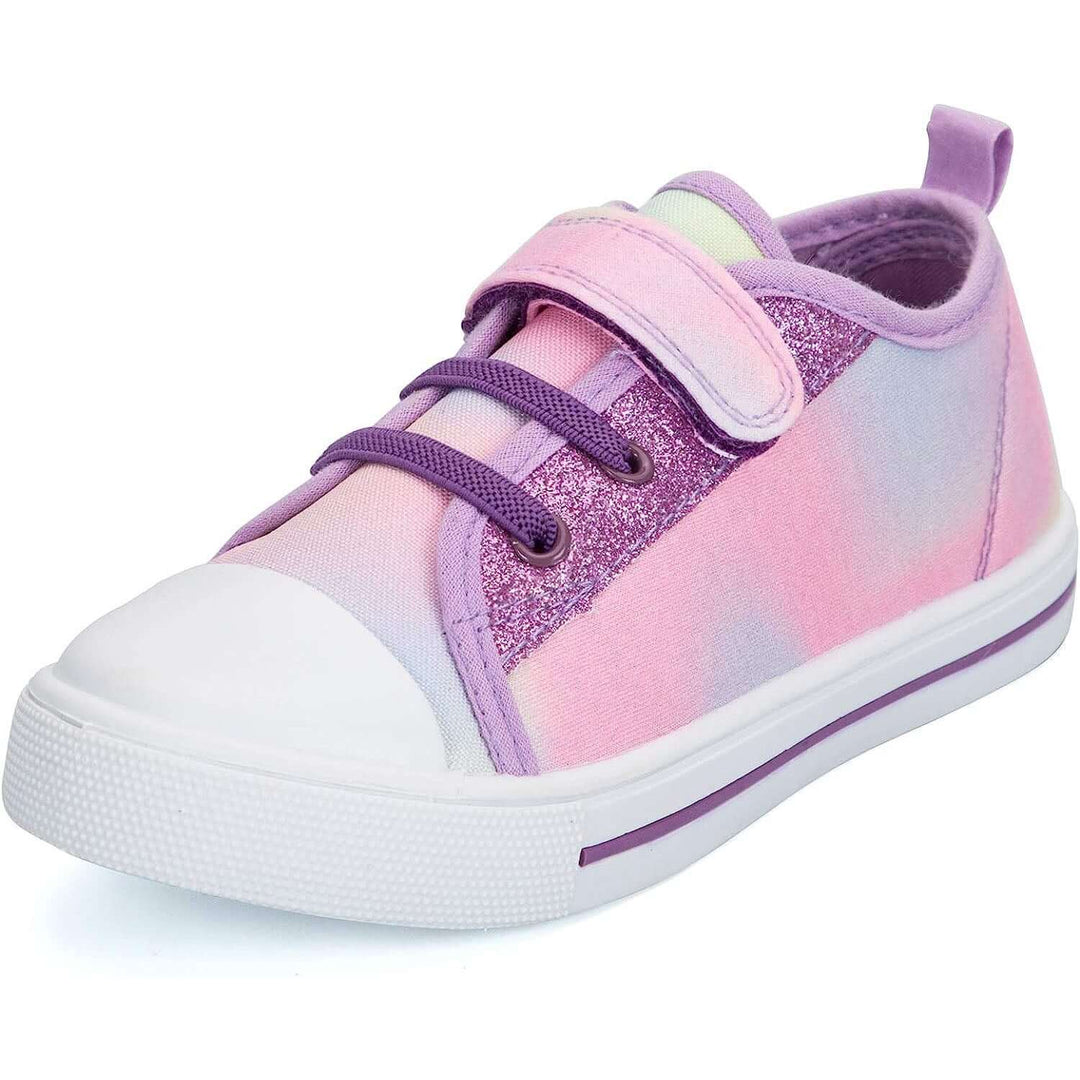 Primary Pink Lace-Up and Velcro Sneakers - MYSOFT