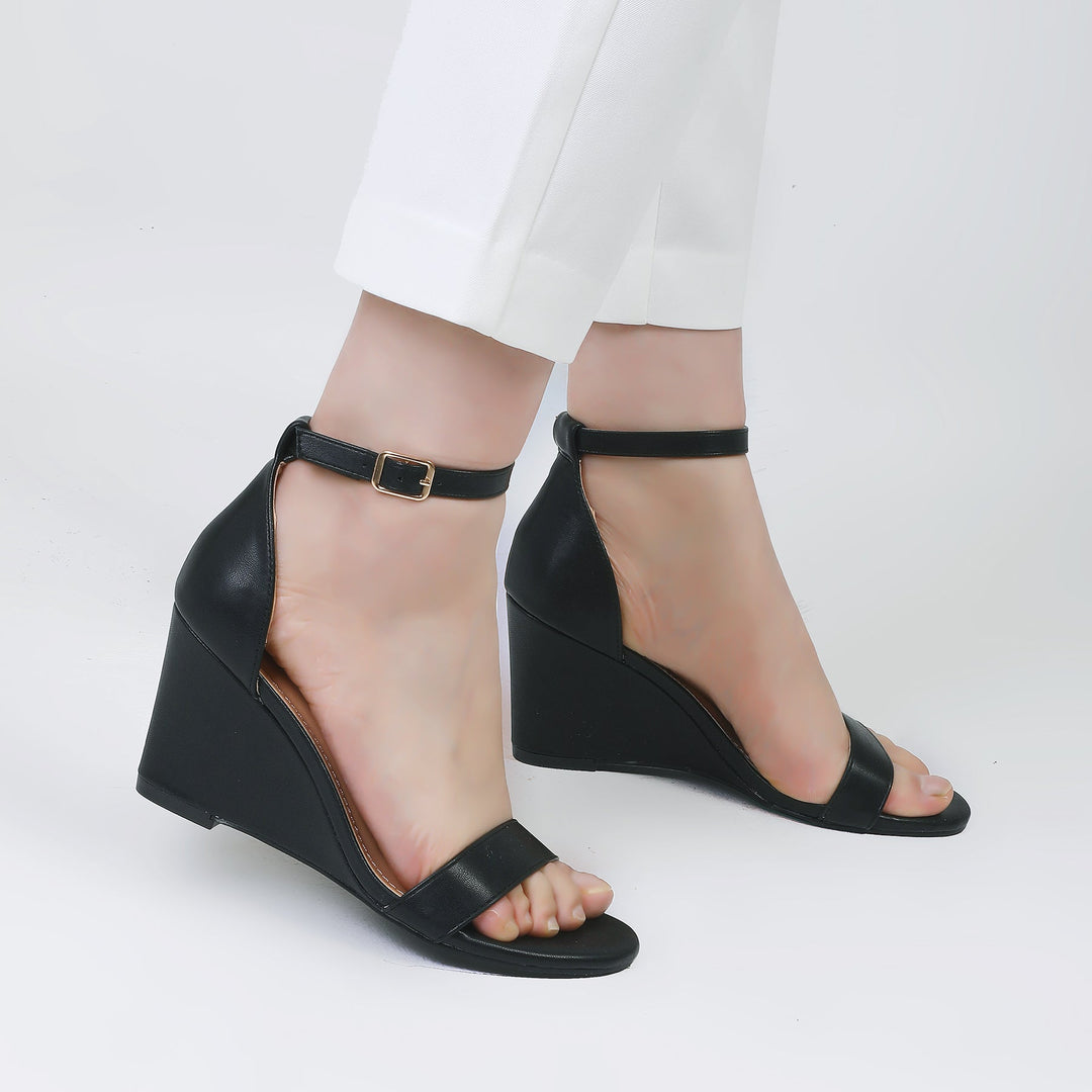 mysoft Women's Platform Sandals Ankle Strap Open Toe