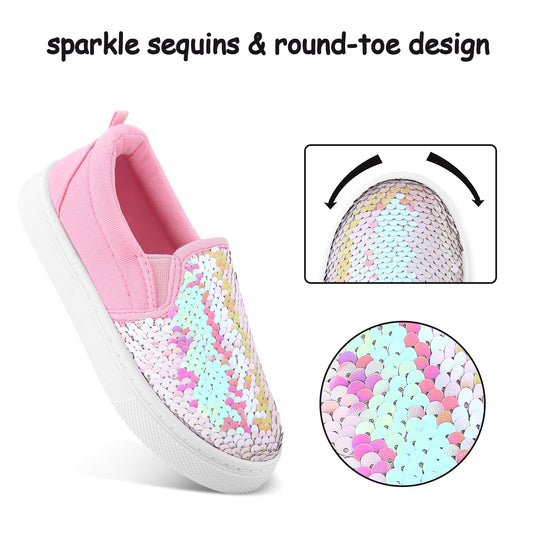 Sparkle Sequins Canvas Walking Shoes