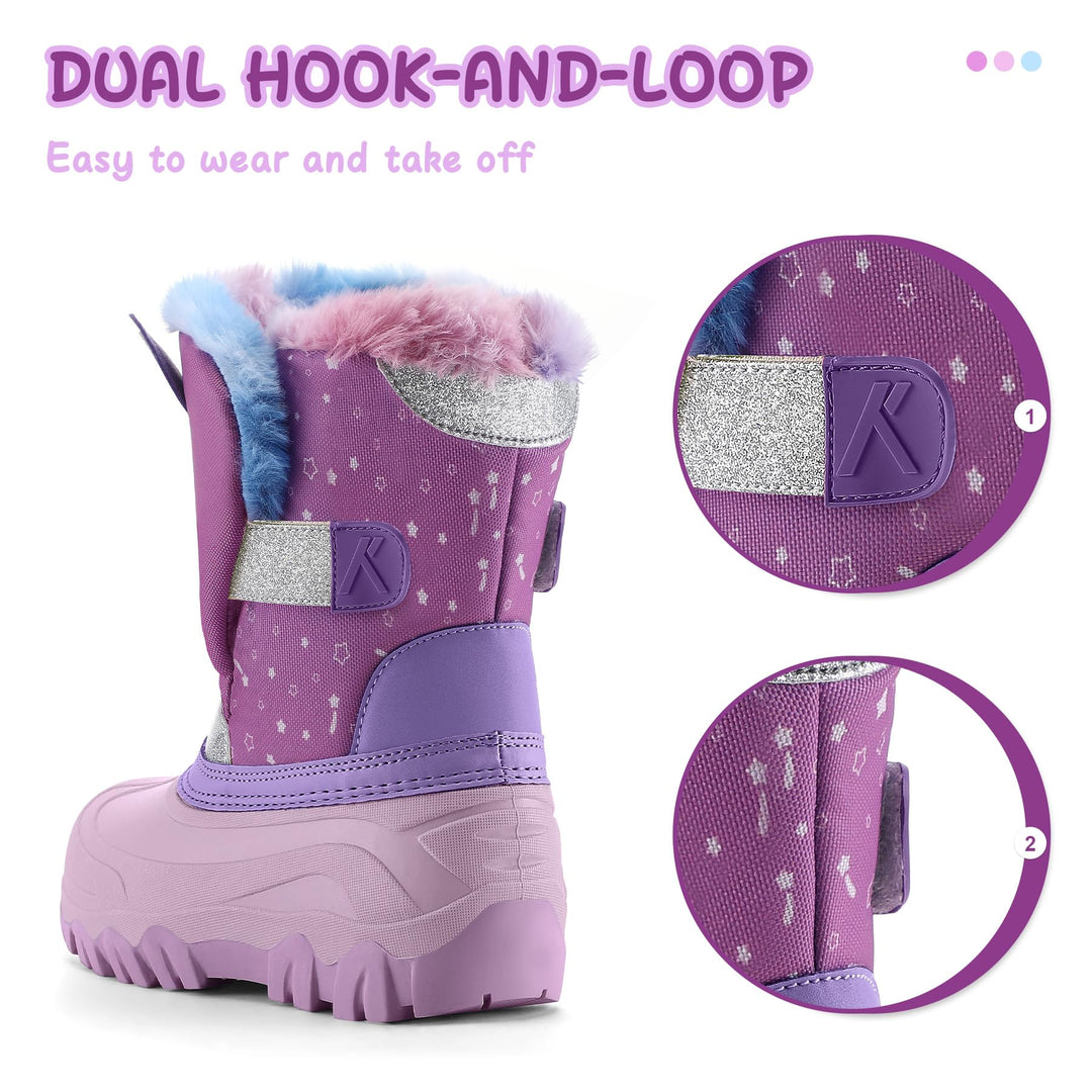 3D Unicorn Flower Snow Boots