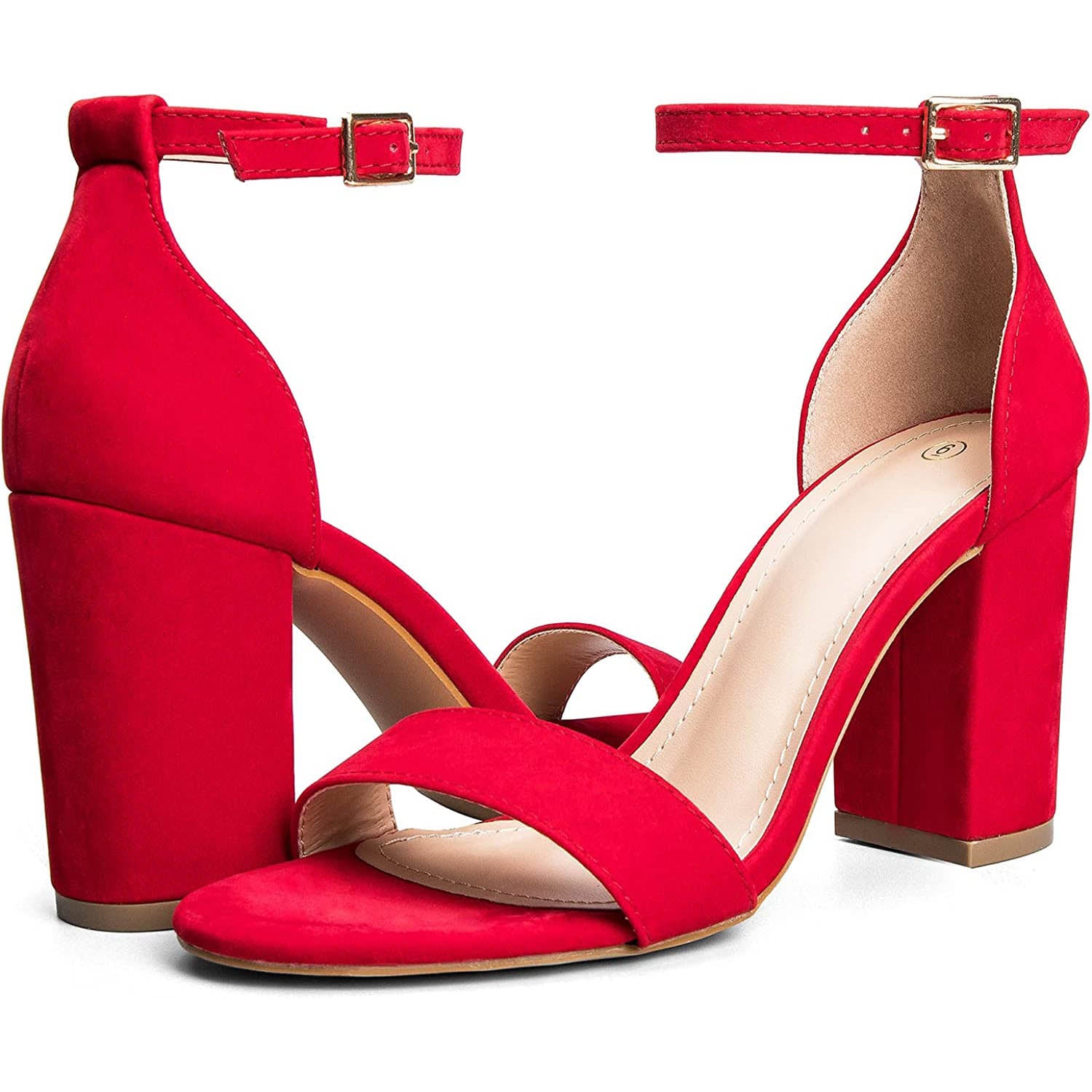 Bright Color 3.5" Block Heel Sandals - MYSOFT