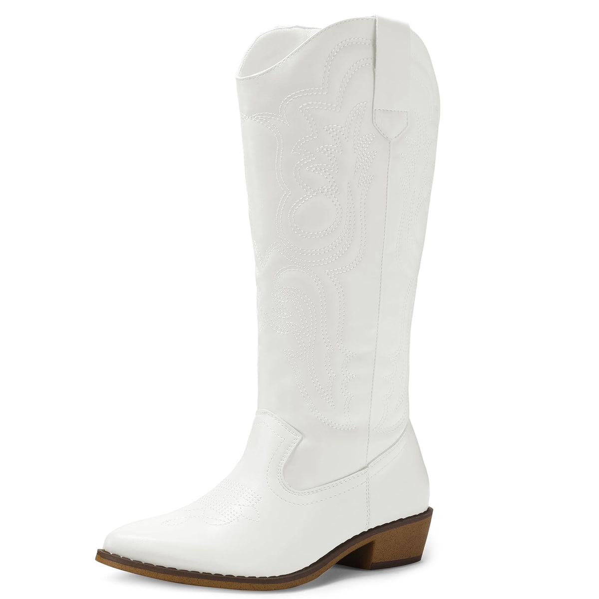 Embroidered Western Knee High Cowboy Boots