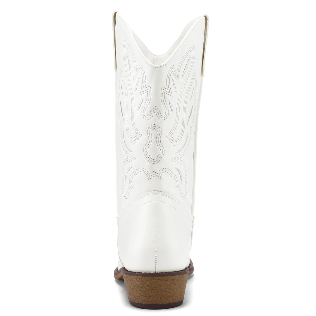 Western Embroidered Pointed Toe Cowgirl Boots