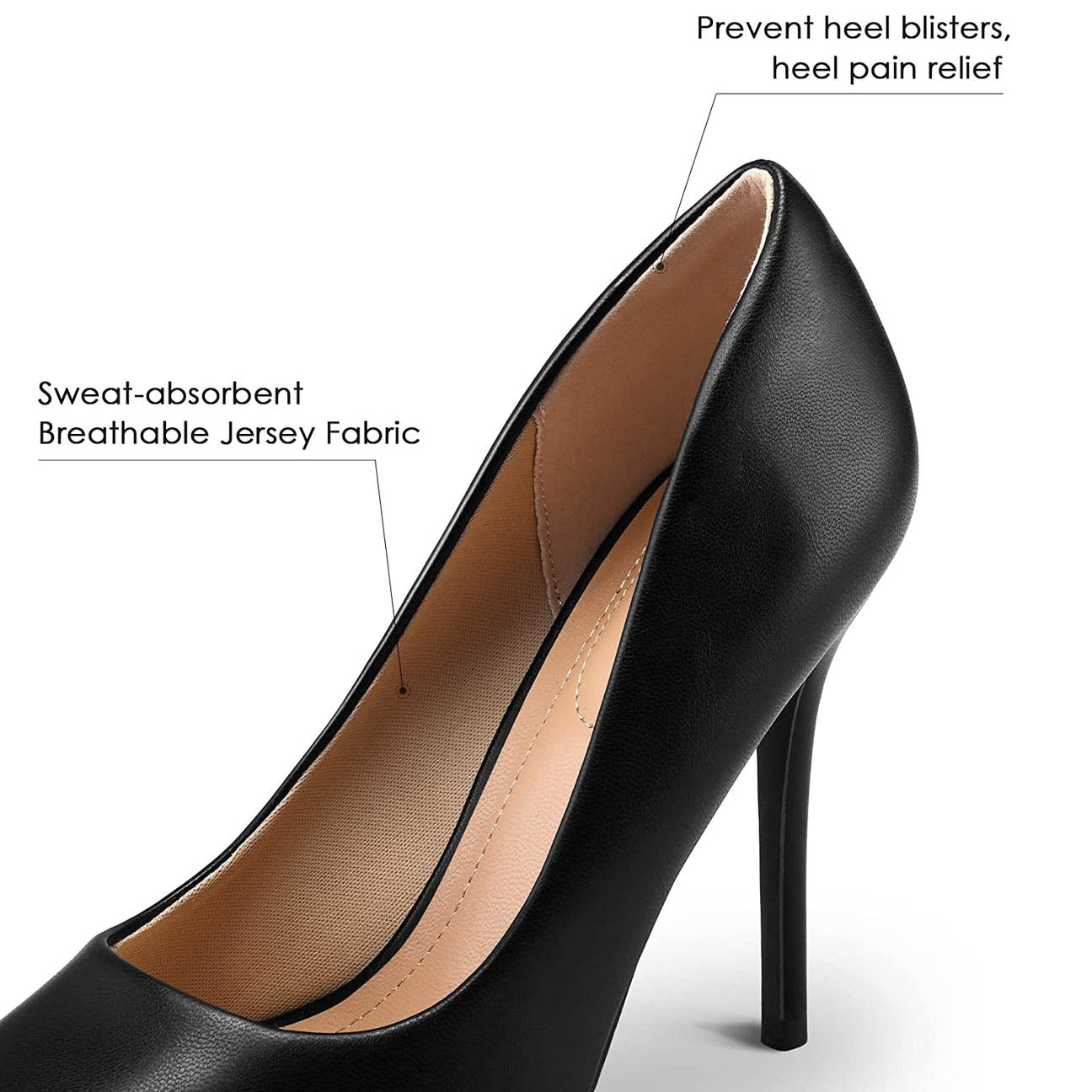 Classic 4 Inch Pointed Toe Heel Dress Wedding Shoes - MYSOFT