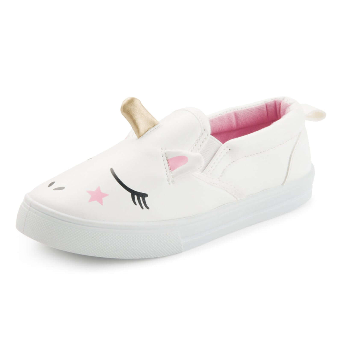 3D White Unicorn Slip-On Shoes - MYSOFT